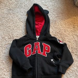 Adorable Mickey Mouse GAP Hoodie Toddler Sz:18-24m